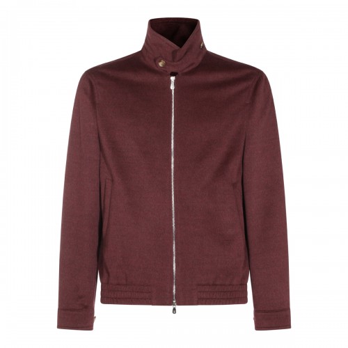DARK RED VIRGIN WOOL CASUAL...