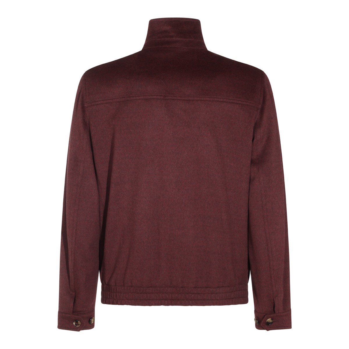 DARK RED VIRGIN WOOL CASUAL JACKET