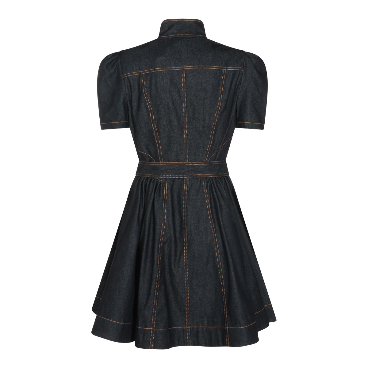 ONYX BLUE COTTON MINI DRESS