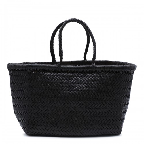 DARK BROWN LEATHER BAMBOO...