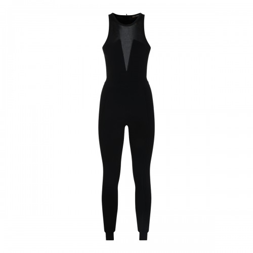 BLACK STRETCH JUMPSUIT