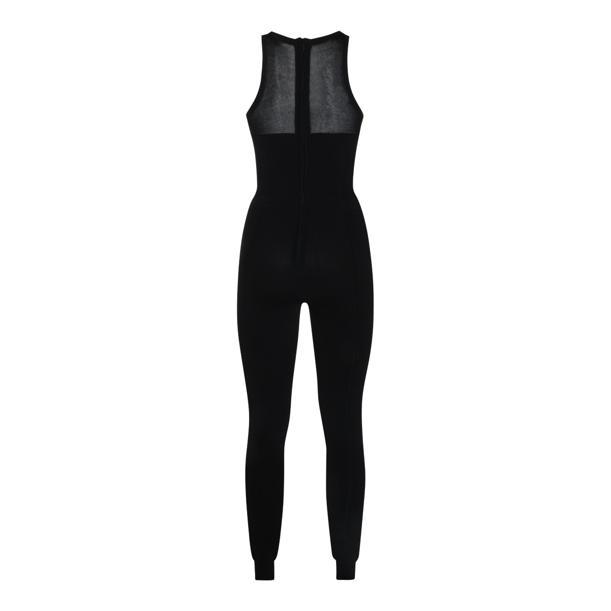 BLACK STRETCH JUMPSUIT