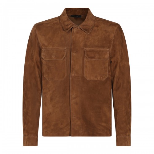 TOBACCO LEATHER JACKET