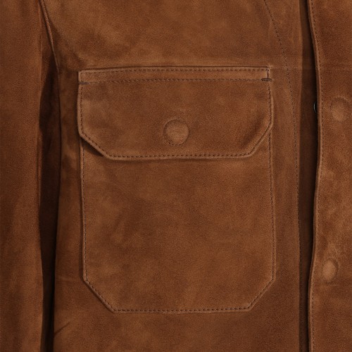 TOBACCO LEATHER JACKET