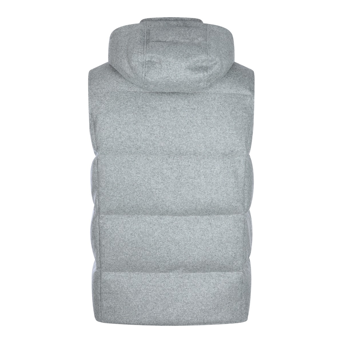 LIGHT GREY PUFFER VEST DOWN JACKET