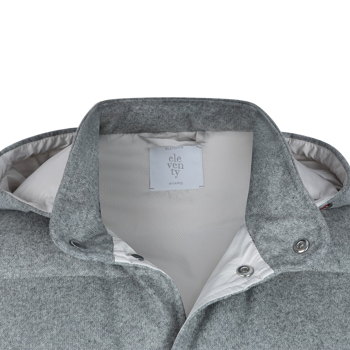 LIGHT GREY PUFFER VEST DOWN JACKET