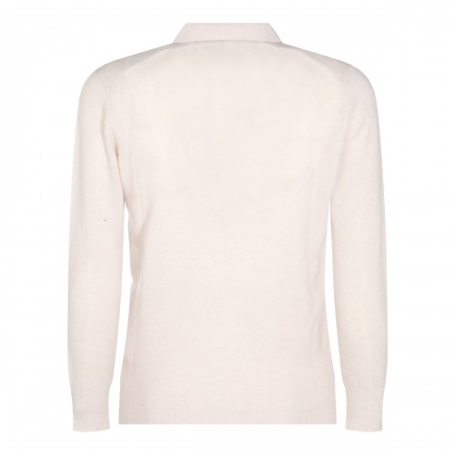 WHITE WOOL KNITWEAR