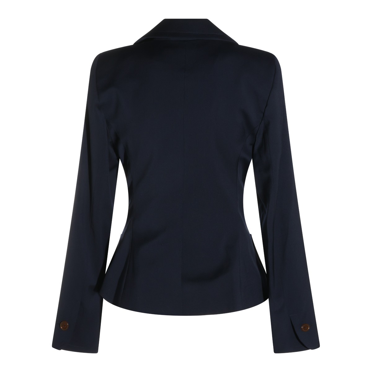 NAVY VIRGIN WOOL DRUNKEN BLAZER
