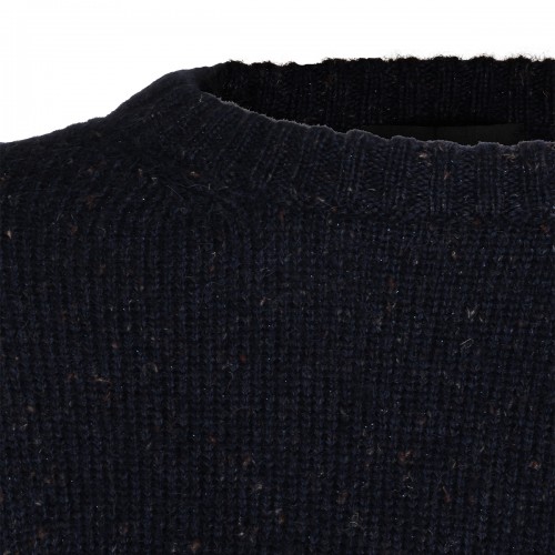 NIGHT BLUE WOOL BLEND SWEATER