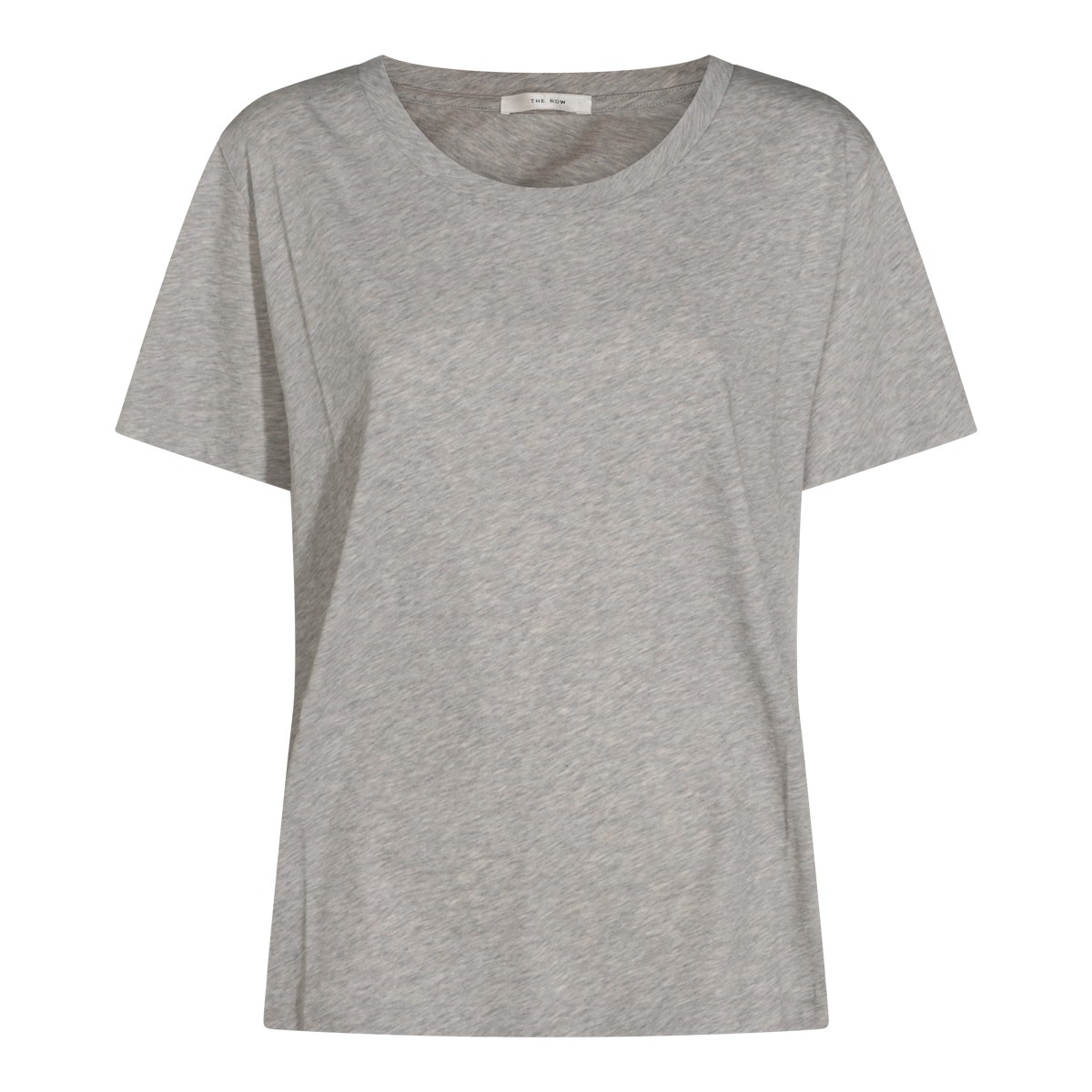 LIGHT GREY MELANGE COTTON DERA TOP