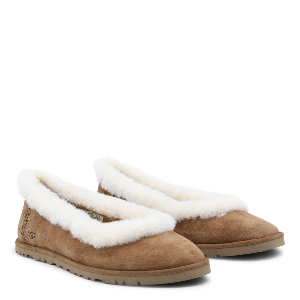 BROWN SUEDE ZORA BALLET FLATS