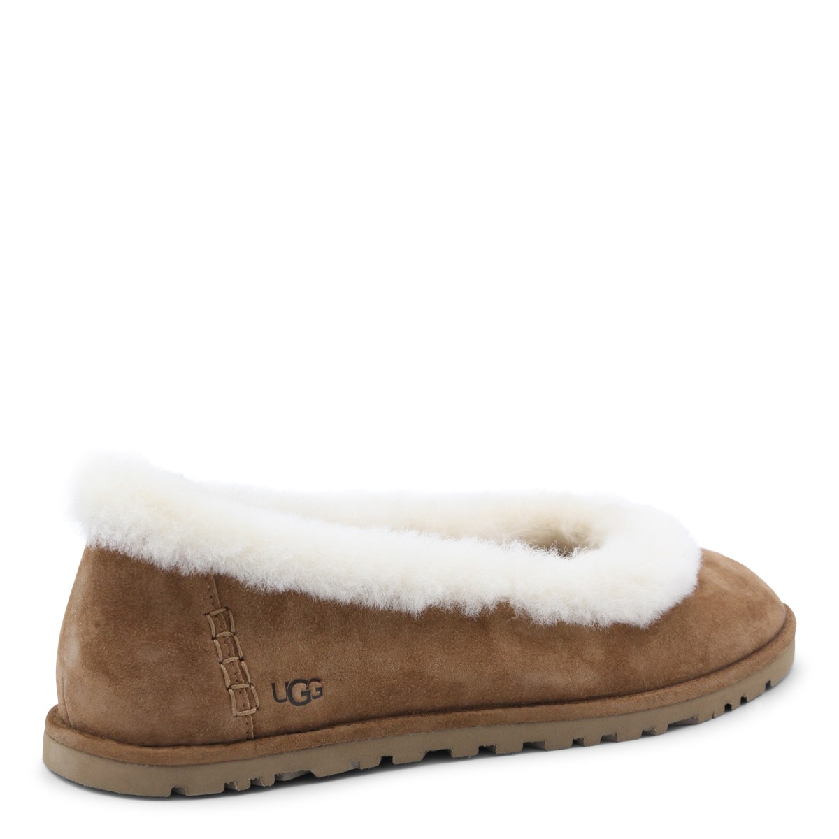 BROWN SUEDE ZORA BALLET FLATS