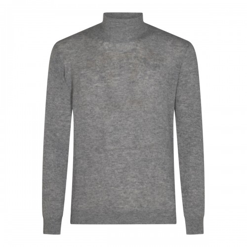 MID GREY VIRGIN WOOL AND...