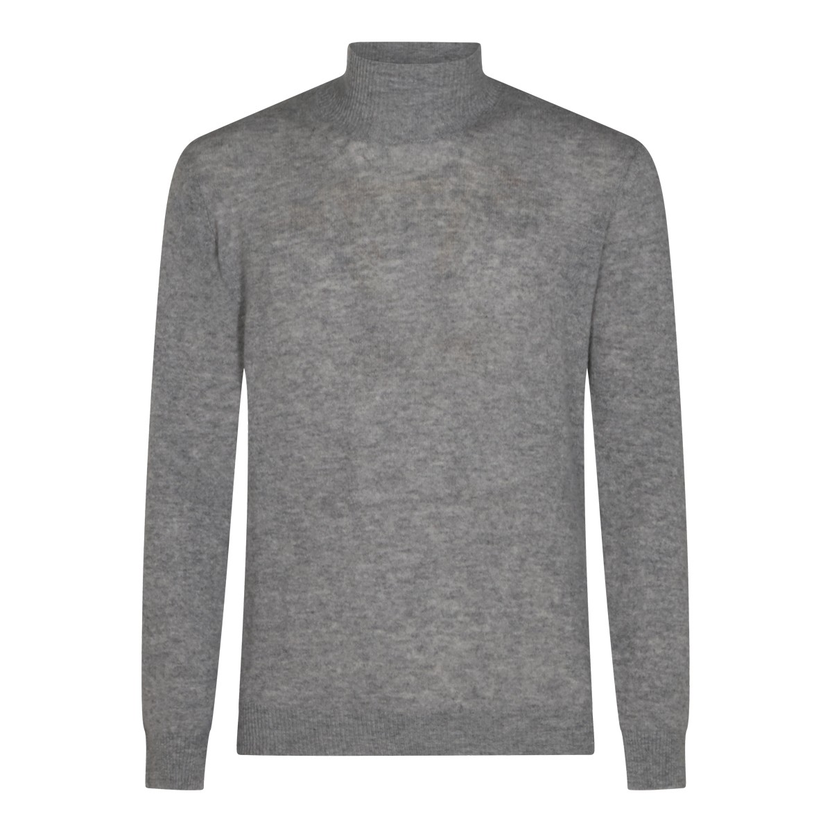 MID GREY VIRGIN WOOL AND CASHMERE...