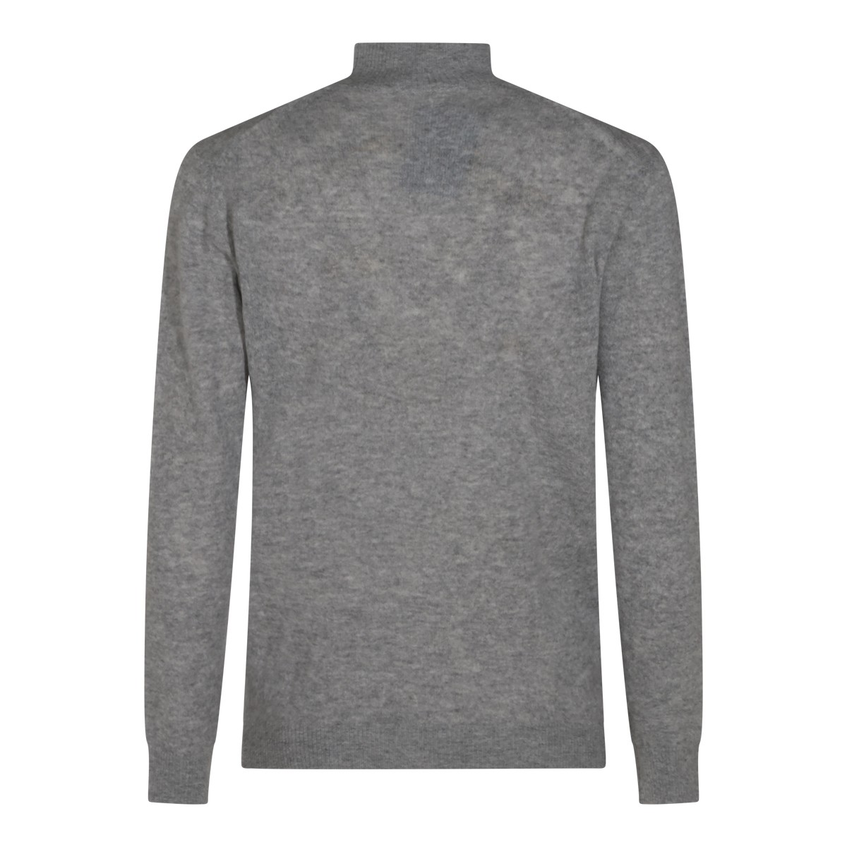 MID GREY VIRGIN WOOL AND CASHMERE...