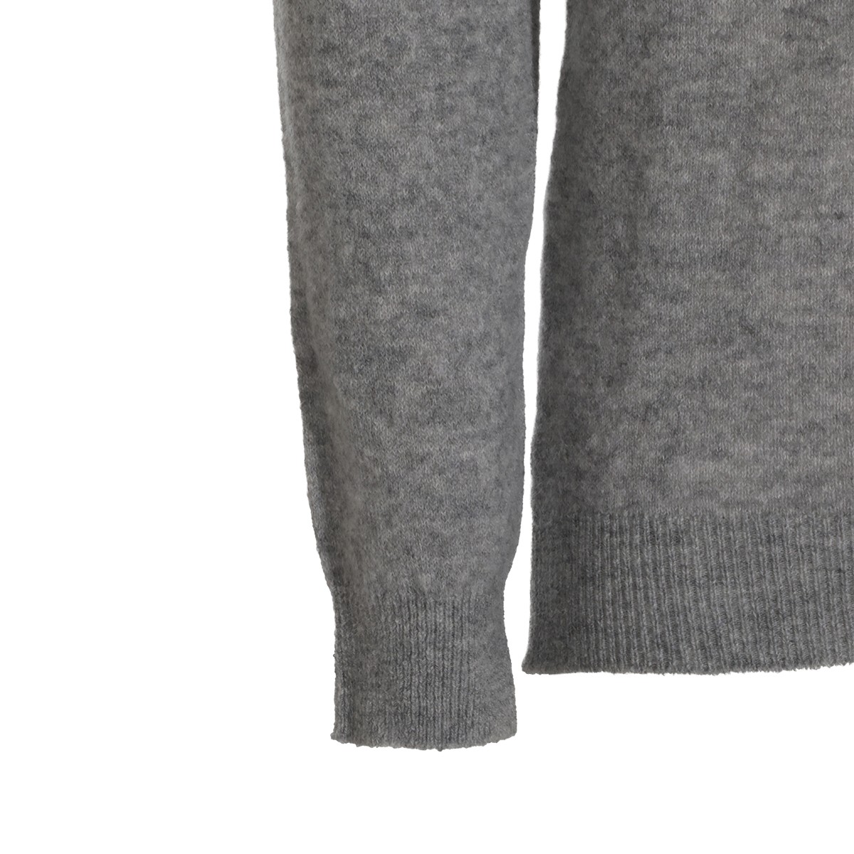 MID GREY VIRGIN WOOL AND CASHMERE...
