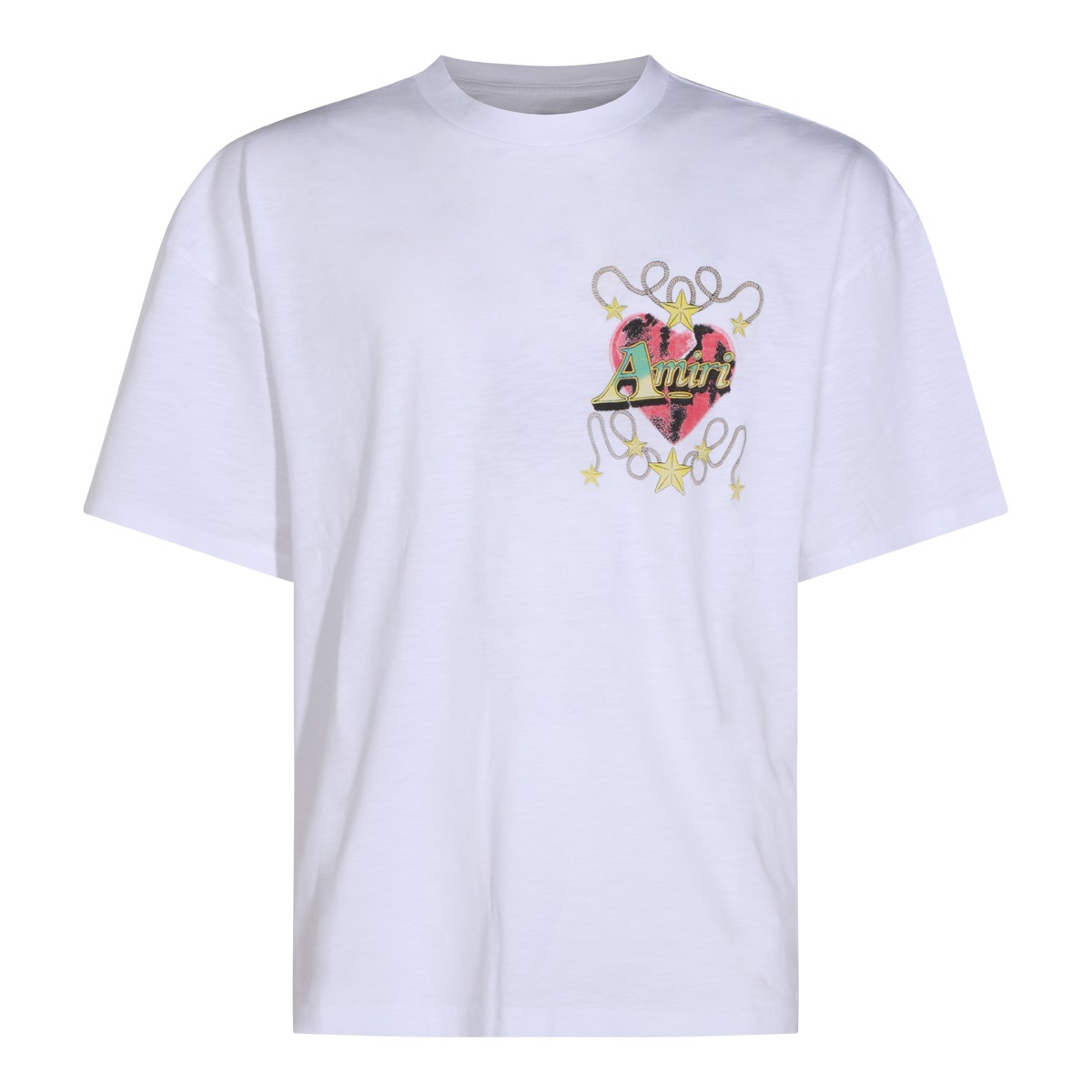 WHITE COTTON T-SHIRT