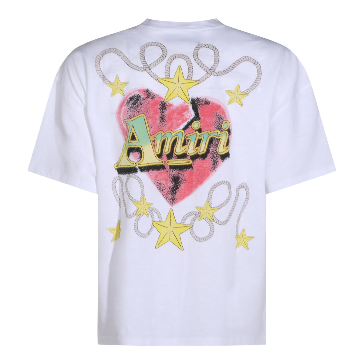 WHITE COTTON T-SHIRT