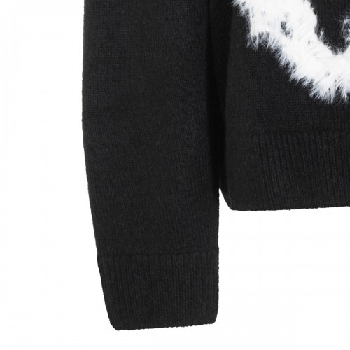 BLACK VISCOSE KNITWEAR