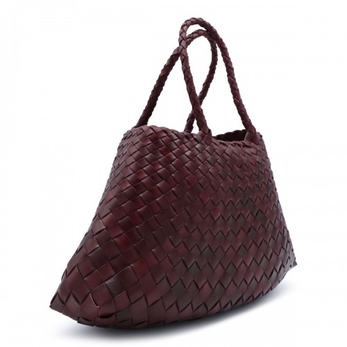 RED LEATHER SANTA CROCE SMALL SHOULDER BAG
