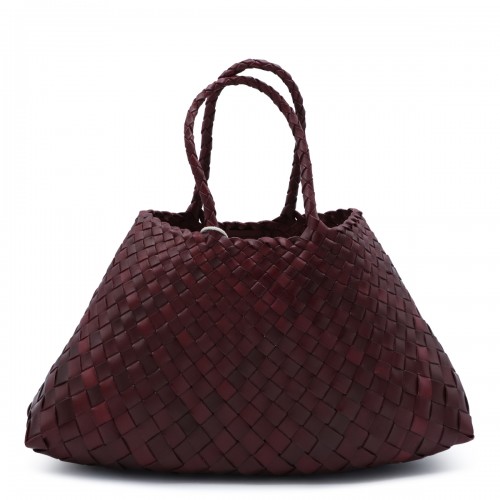 RED LEATHER SANTA CROCE SMALL SHOULDER BAG