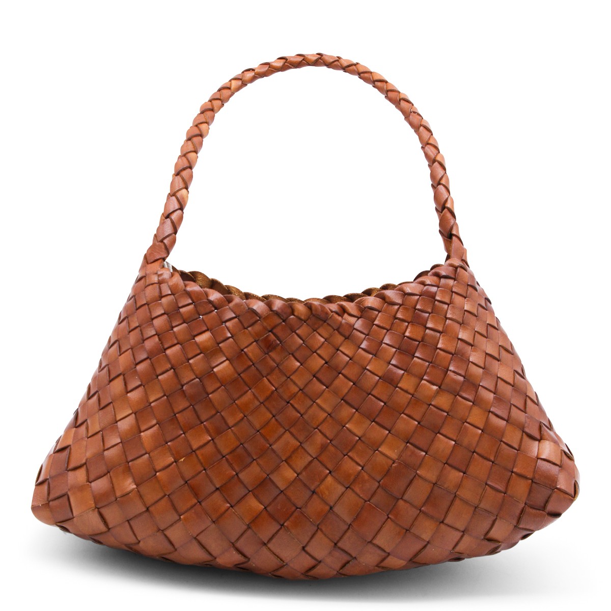 TAN LEATHER ROSANNA SHOULDER BAG