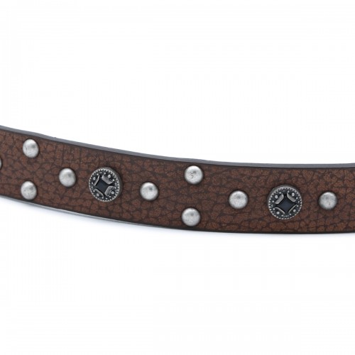 OLD BROWN LEATHER BELT