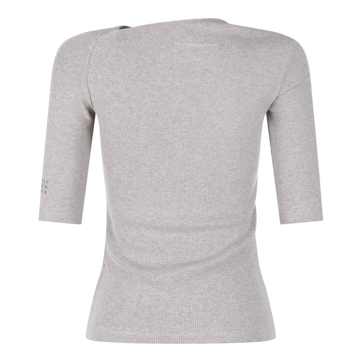 TAUPE COTTON AND VIRGIN WOOL BLEND...