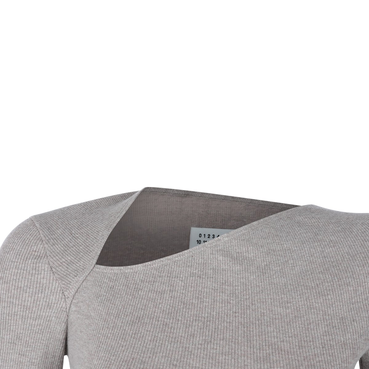 TAUPE COTTON AND VIRGIN WOOL BLEND...