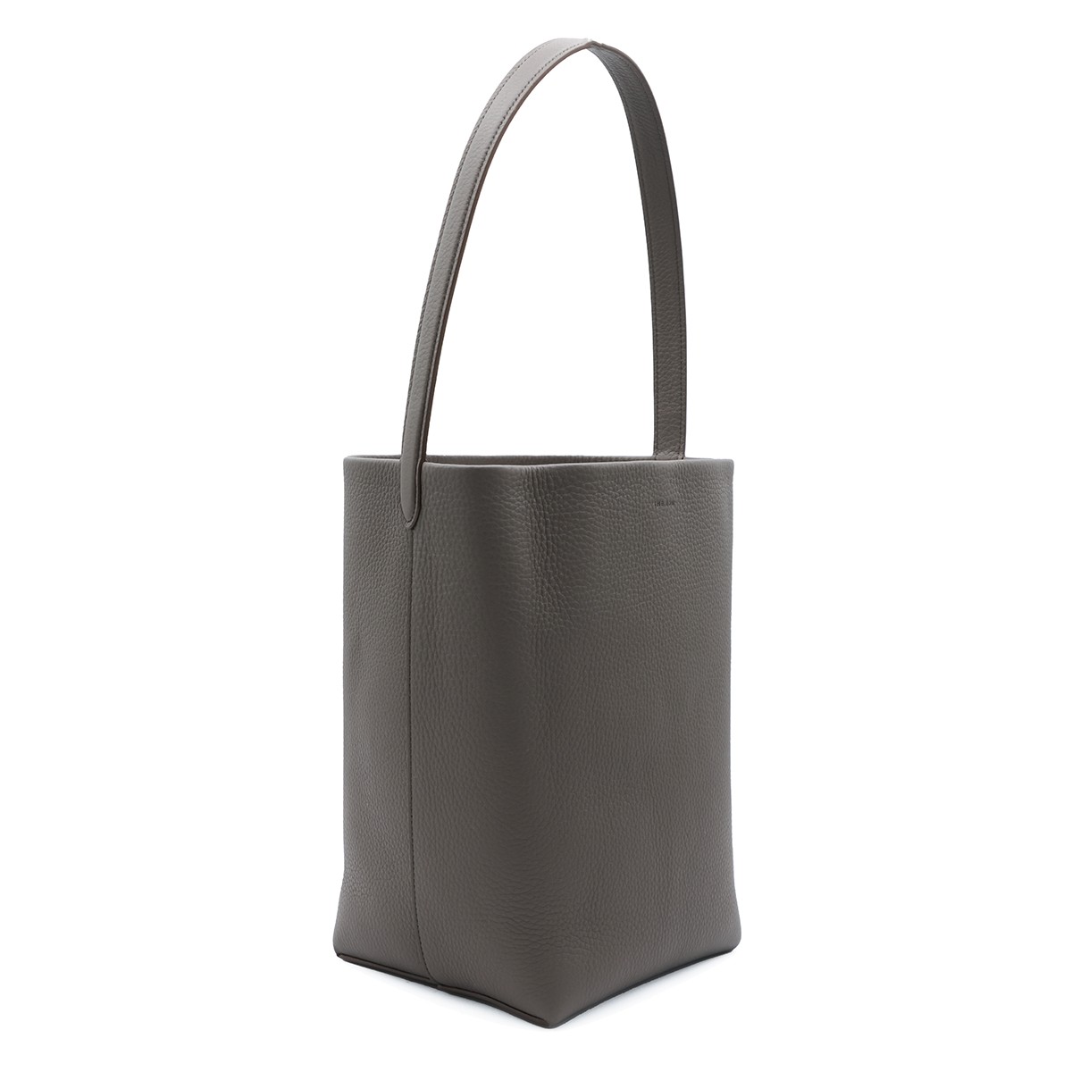 GREY LEATHER N/S PARK MEDIUM TOTE BAG