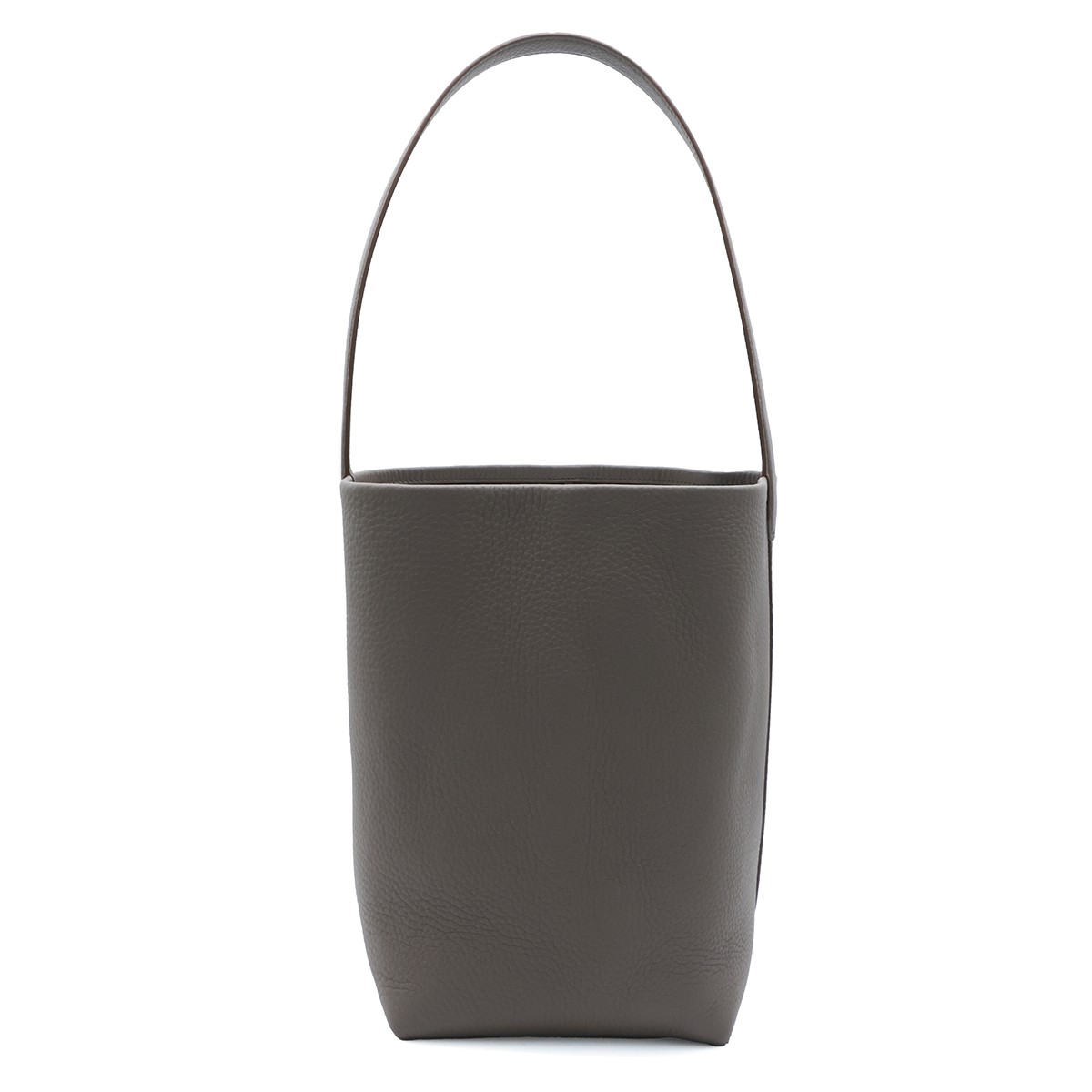 GREY LEATHER N/S PARK MEDIUM TOTE BAG