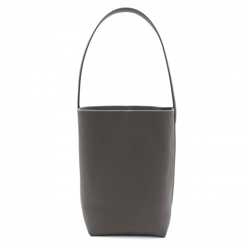 GREY LEATHER N/S PARK MEDIUM TOTE BAG