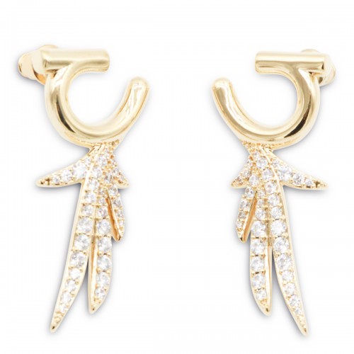 GOLD METAL EARRINGS
