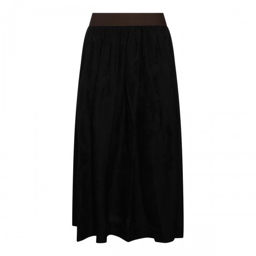 BLACK MIDI SKIRT