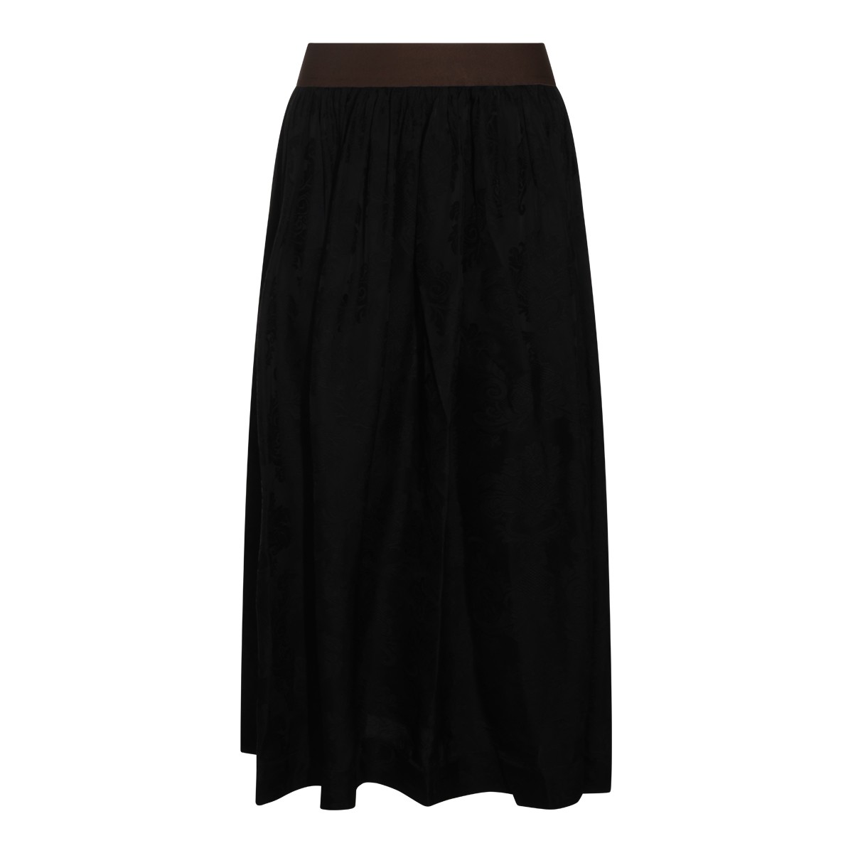 BLACK MIDI SKIRT