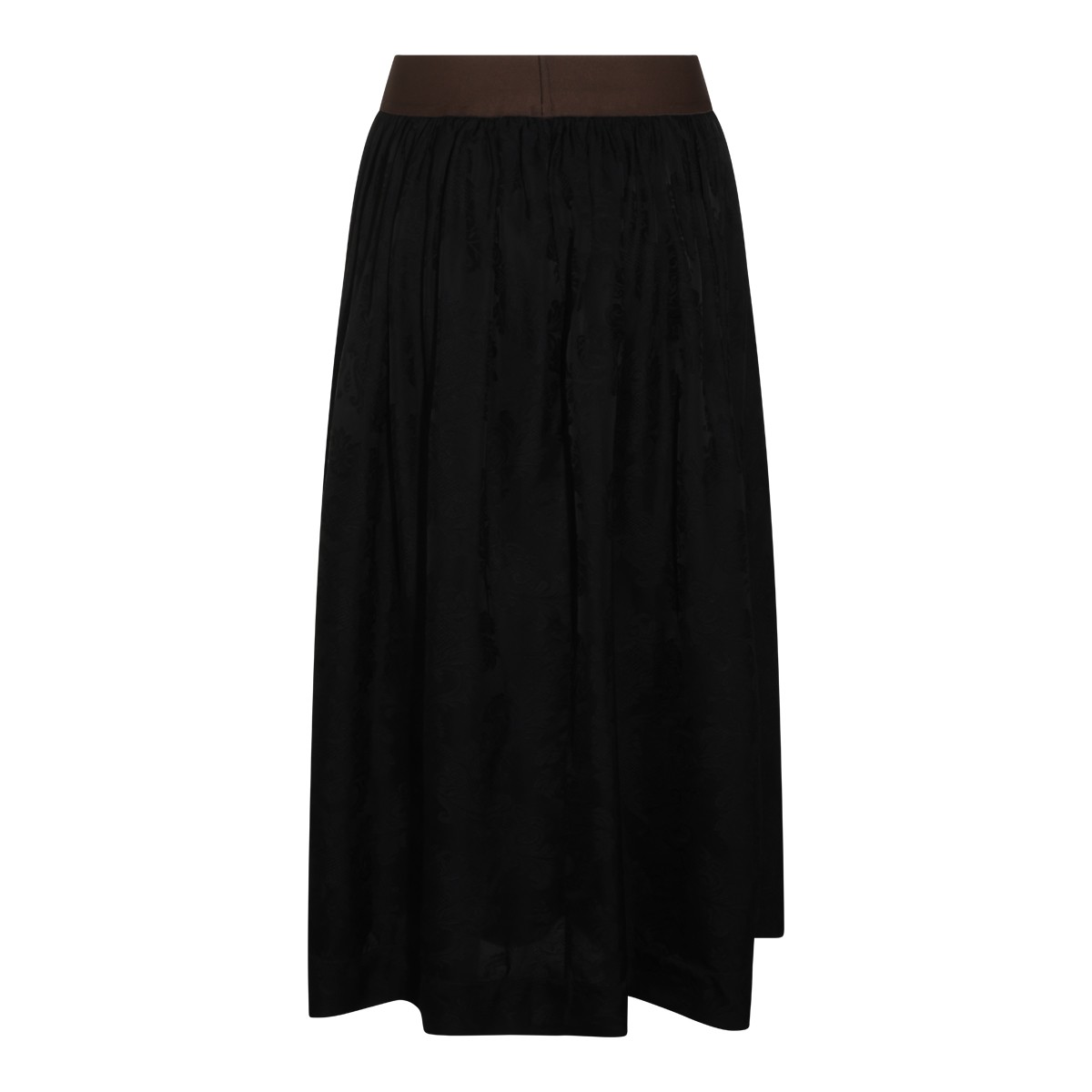 BLACK MIDI SKIRT