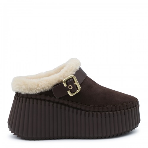 DARK BROWN LEATHER SNEAKERS