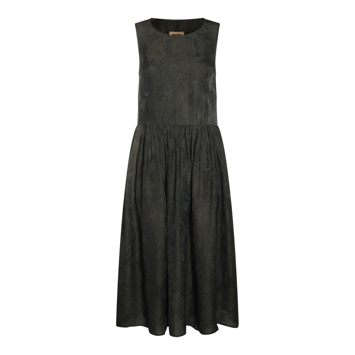 DARK GREEN MIDI DRESS