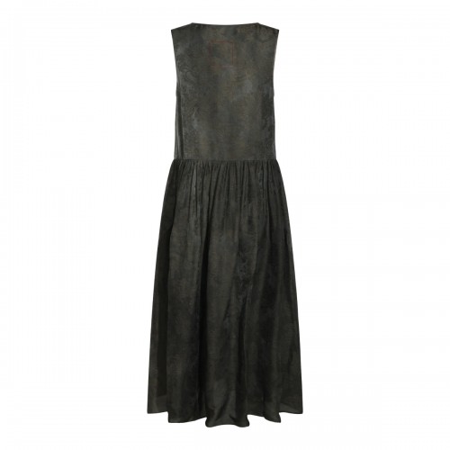 DARK GREEN MIDI DRESS 2
