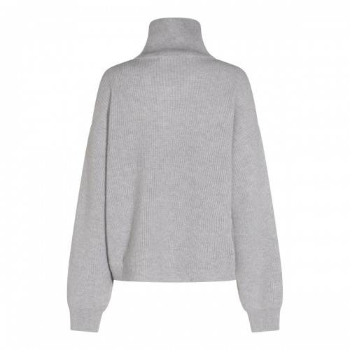 COOL GREY CASHMERE POLO SHIRT 2