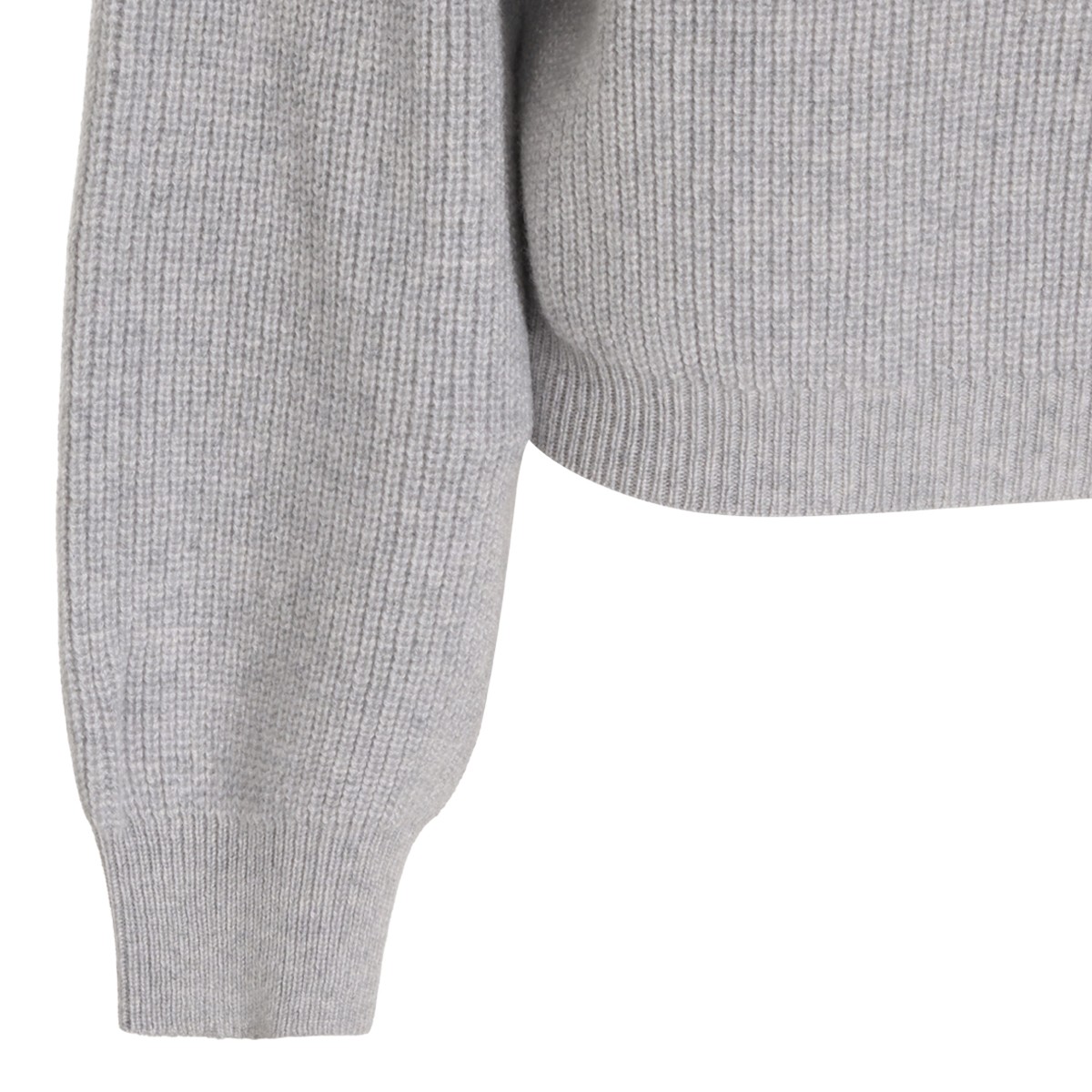 COOL GREY CASHMERE POLO SHIRT