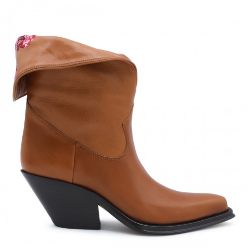 BROWN LEATHER BOOTS