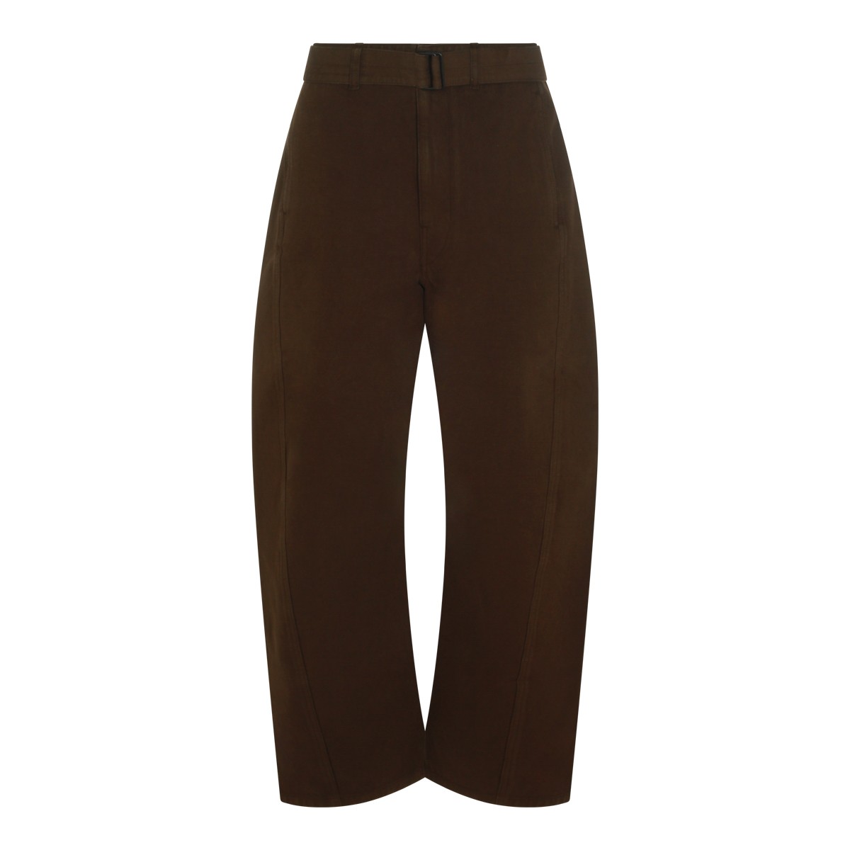 RISTRETTO COTTON TWISTED BELTED PANTS