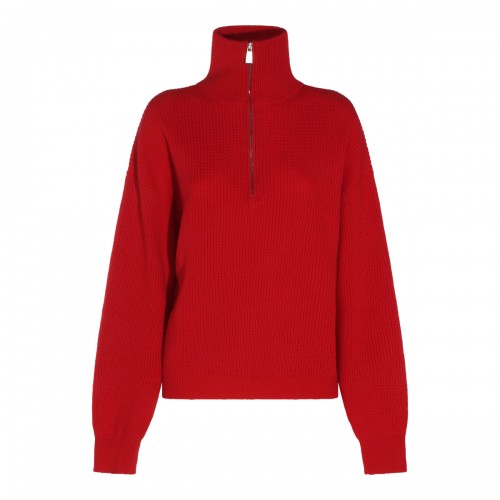 POWER RED CASHMERE POLO SHIRT