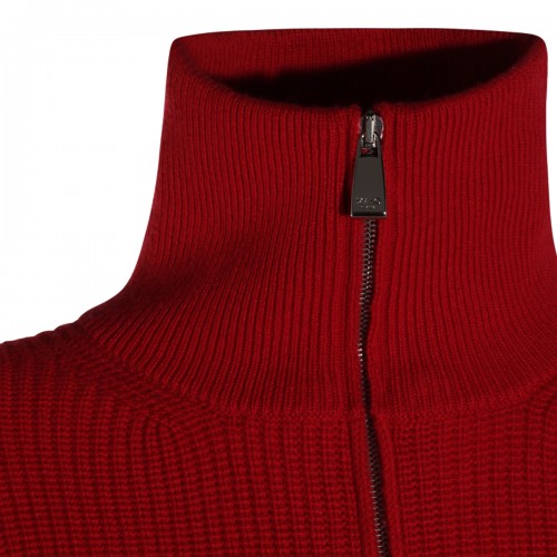 POWER RED CASHMERE POLO SHIRT