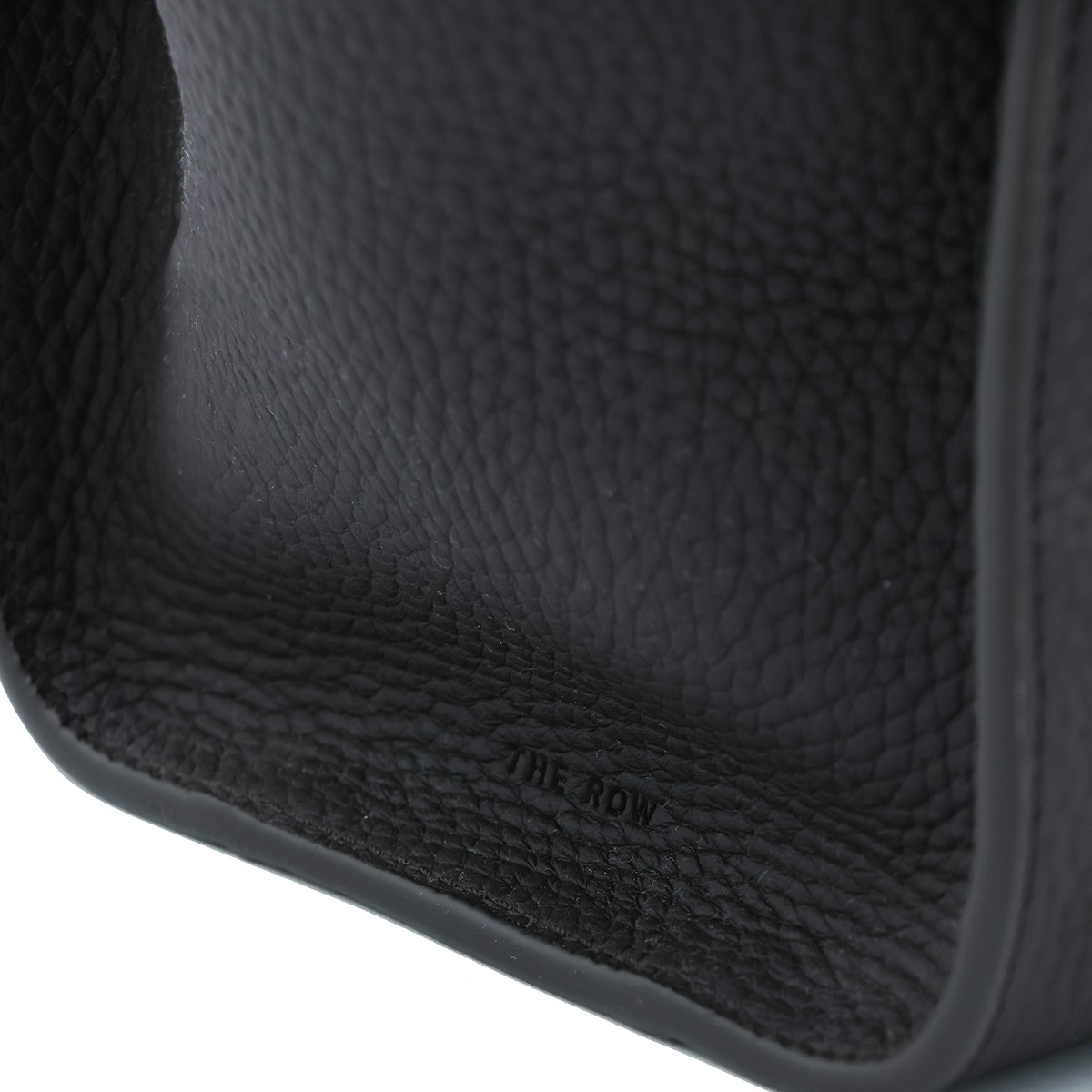 BLACK LEATHER MARLO 12 TOP HANDLE BAG