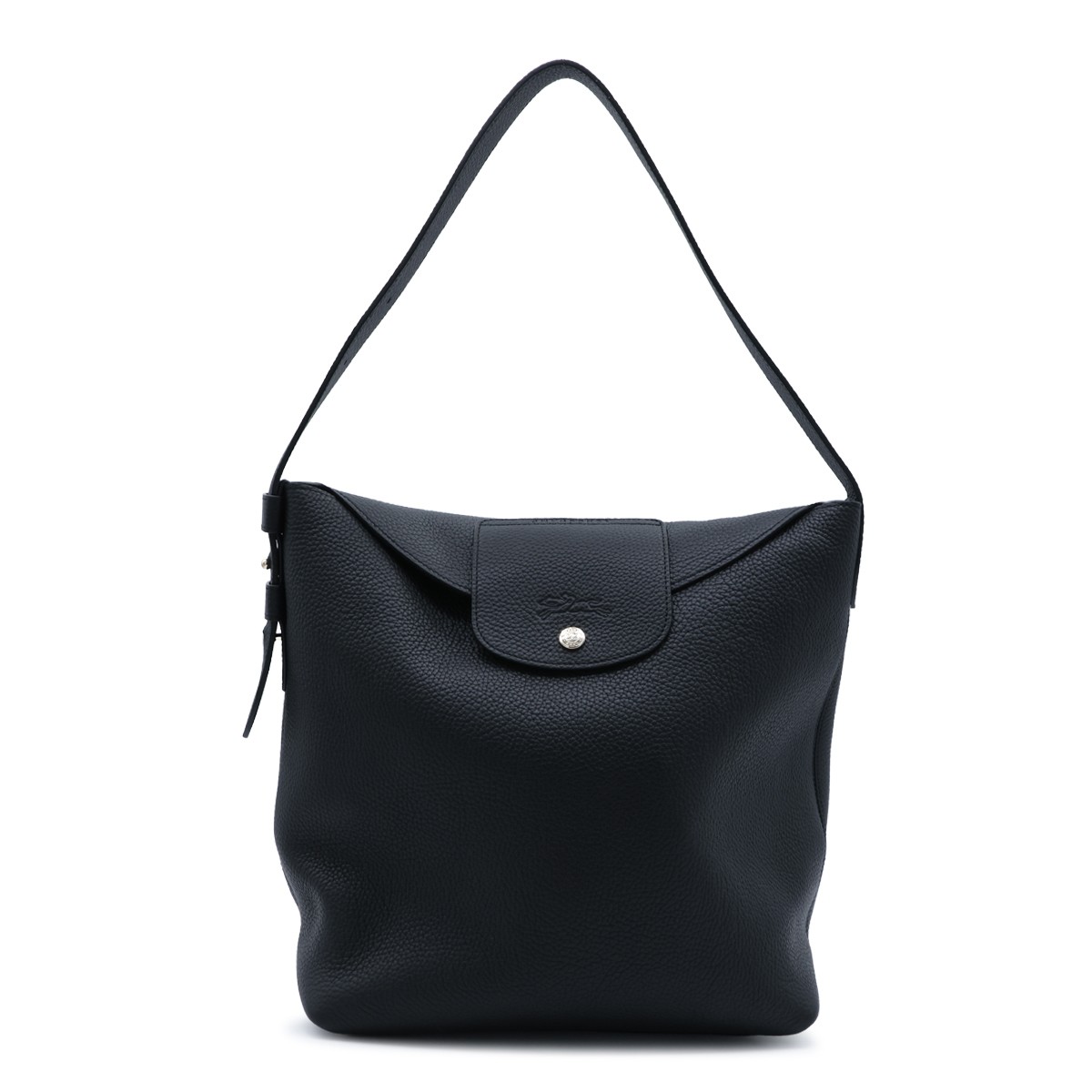 BLACK LEATHER LE CADENCE SATCHEL