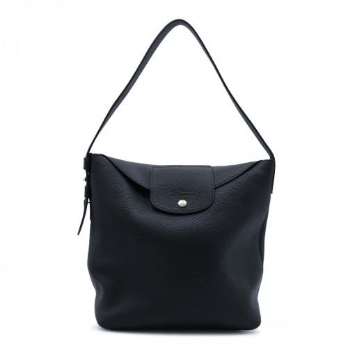 BLACK LEATHER LE CADENCE SATCHEL