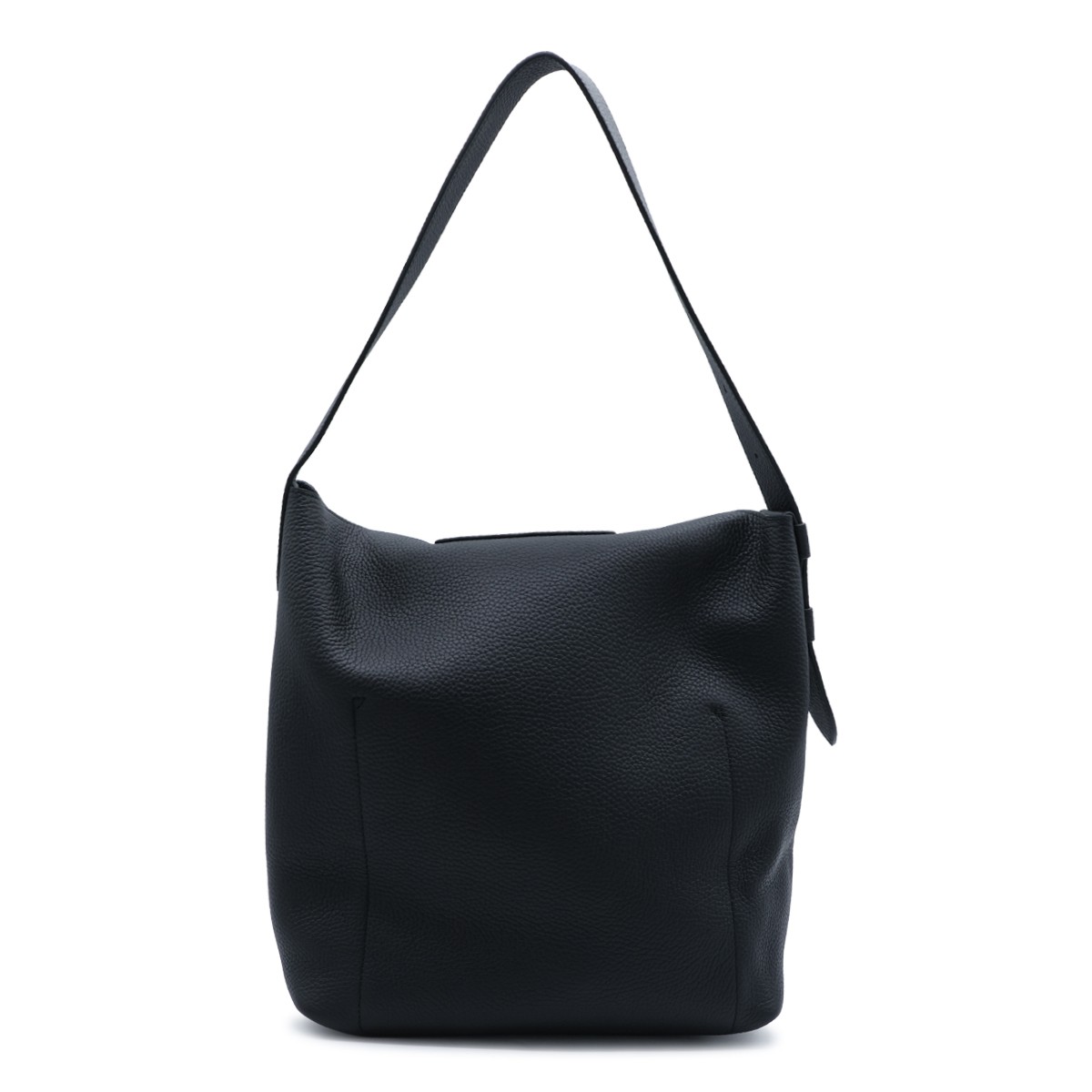 BLACK LEATHER LE CADENCE SATCHEL