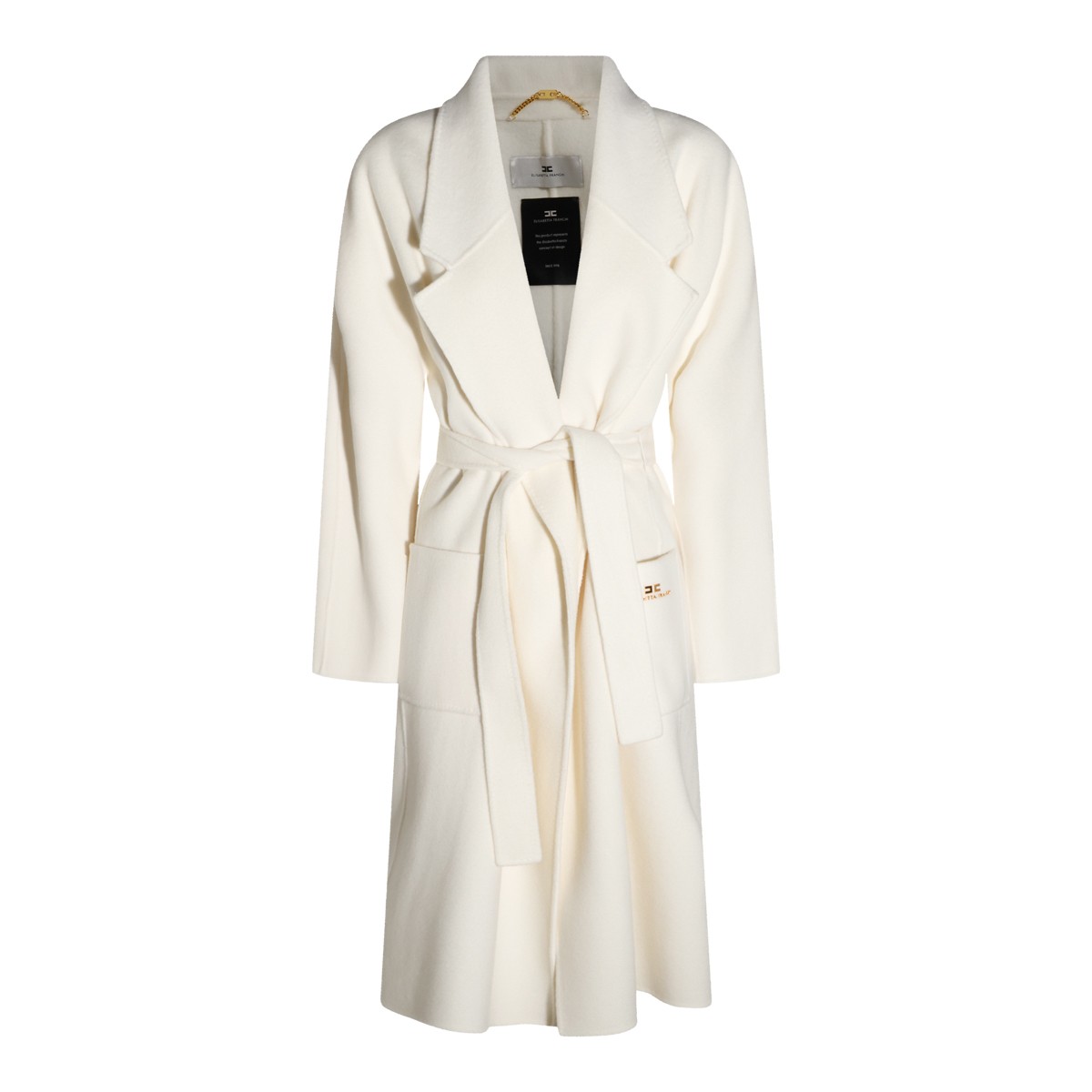 IVORY WOOL LONG COAT
